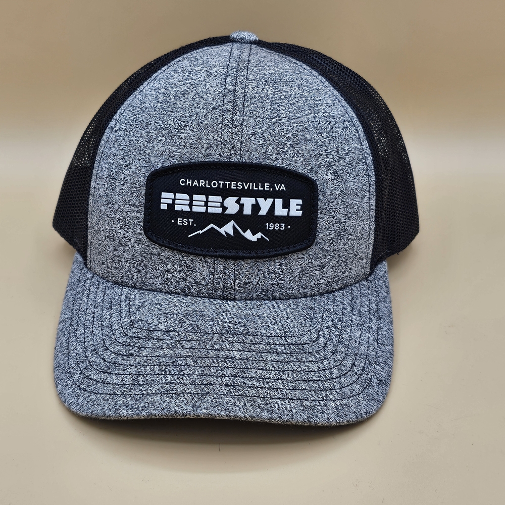 Freestyle Charlottesville VA Richardson 115 Trucker Hat Grey Black